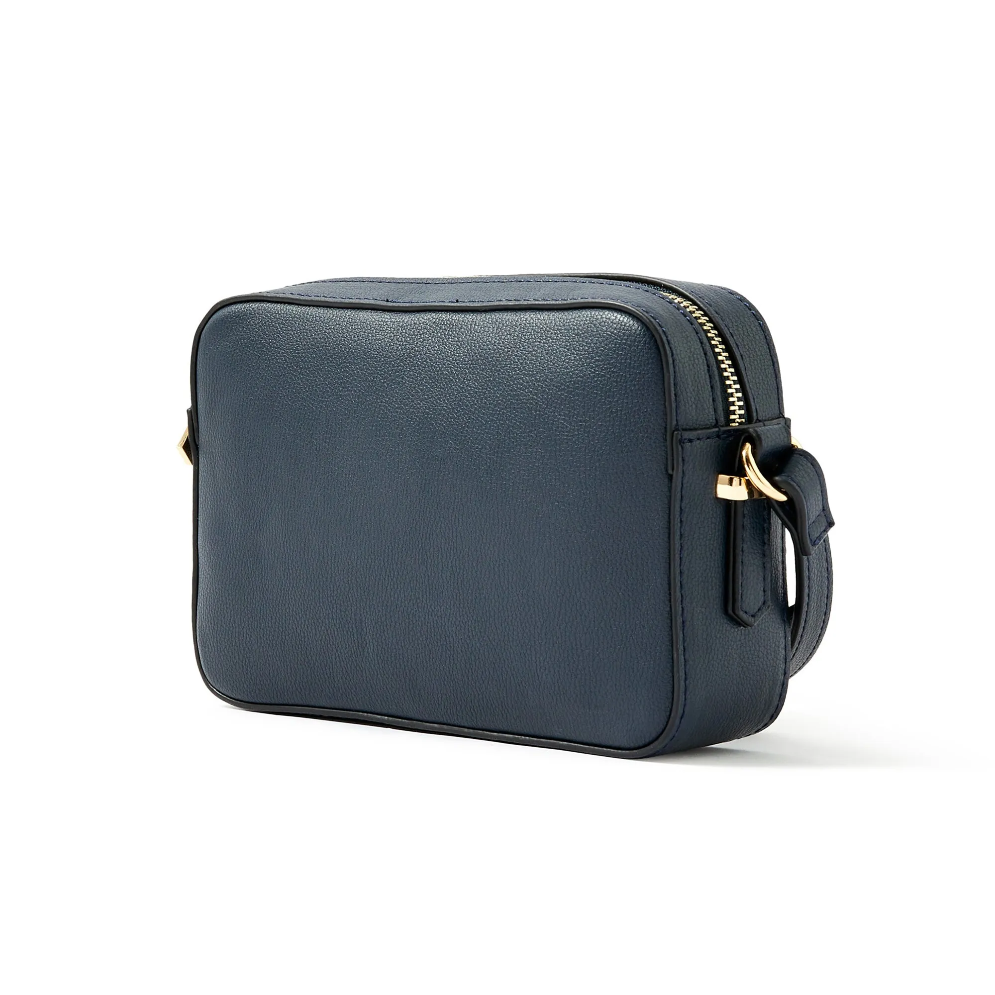 Accessorize London women's Faux Leather Navy Piper Sling bag
