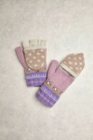 Alpine Villa Lavender Convertible Mittens