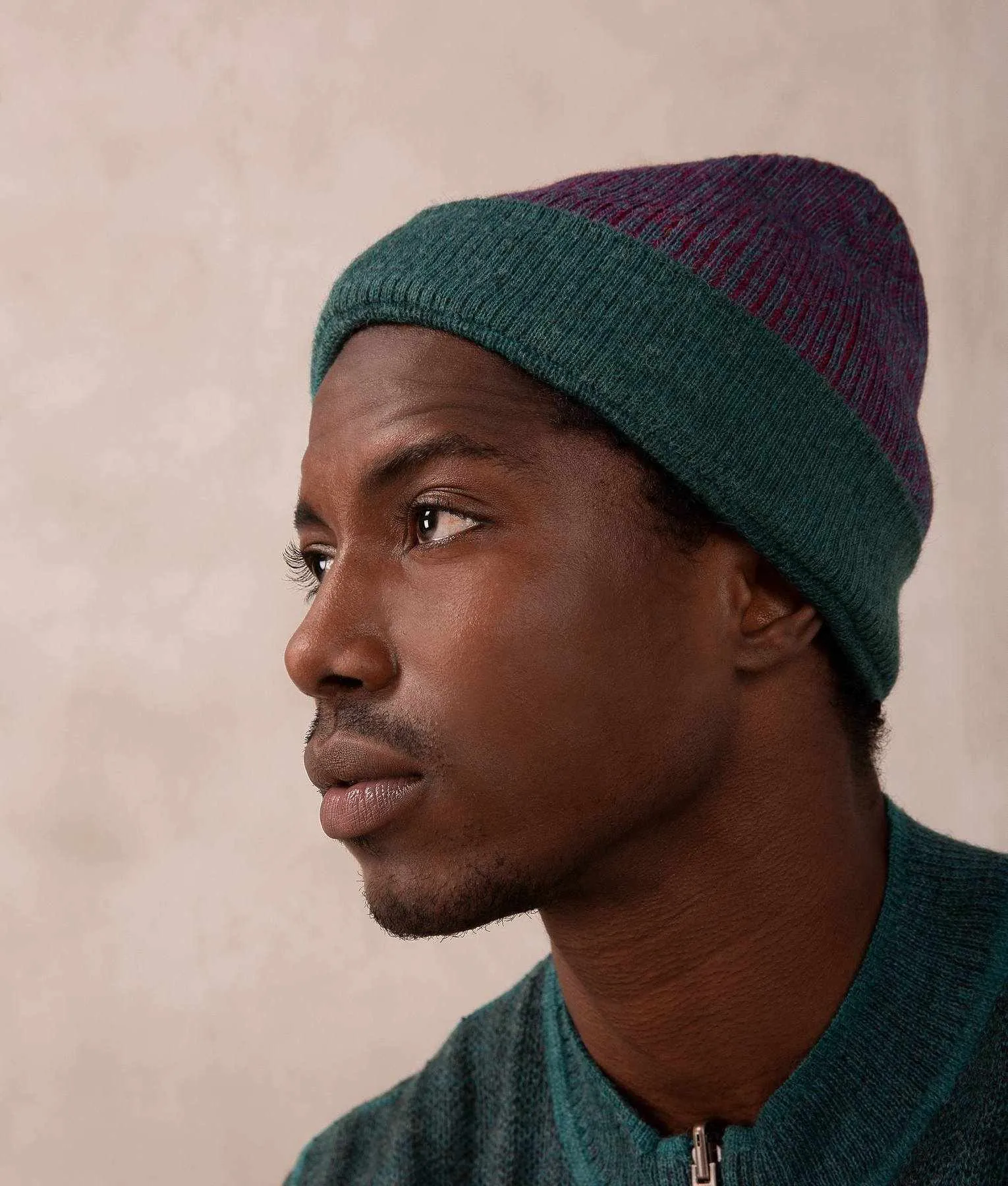 Baby Alpaca Basic Reversible Beanie
