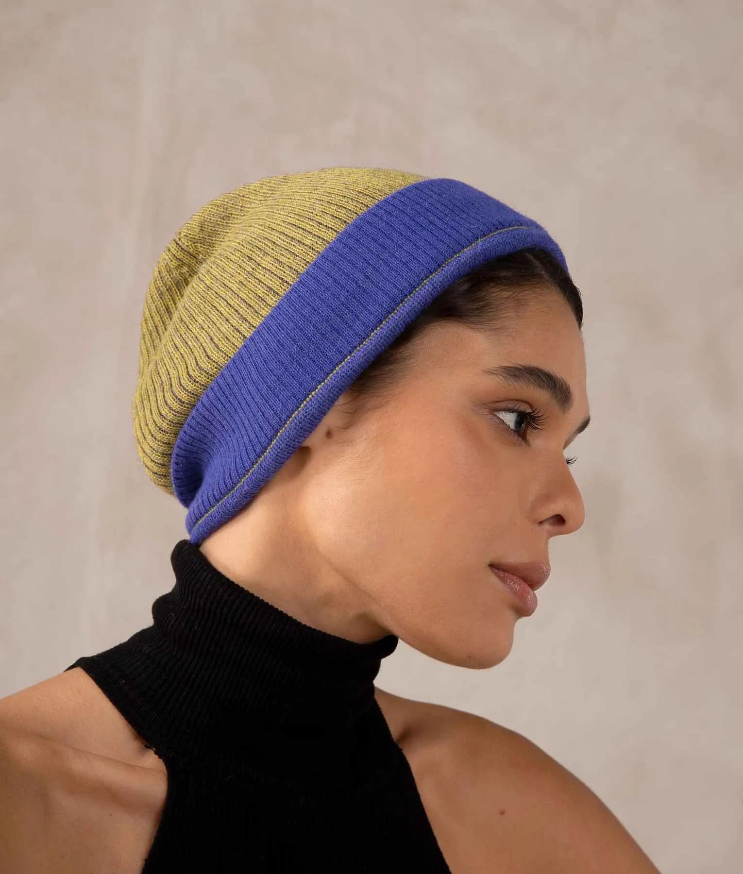Baby Alpaca Basic Reversible Beanie