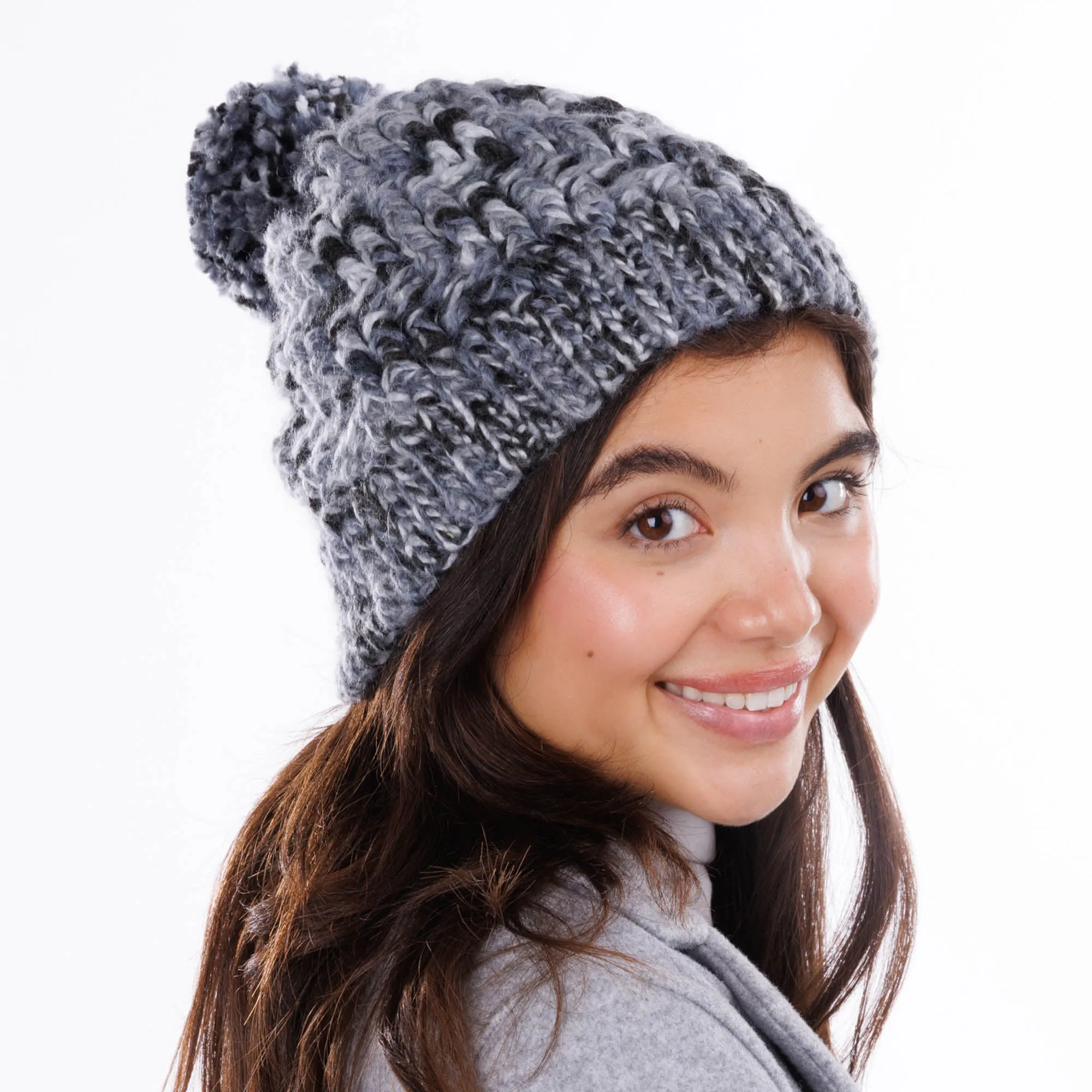 Bernat Spark Stepping Spiral Crochet Hat