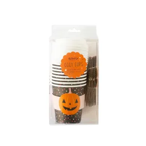 Black Pumpkin Dots Cozy To Go Cups