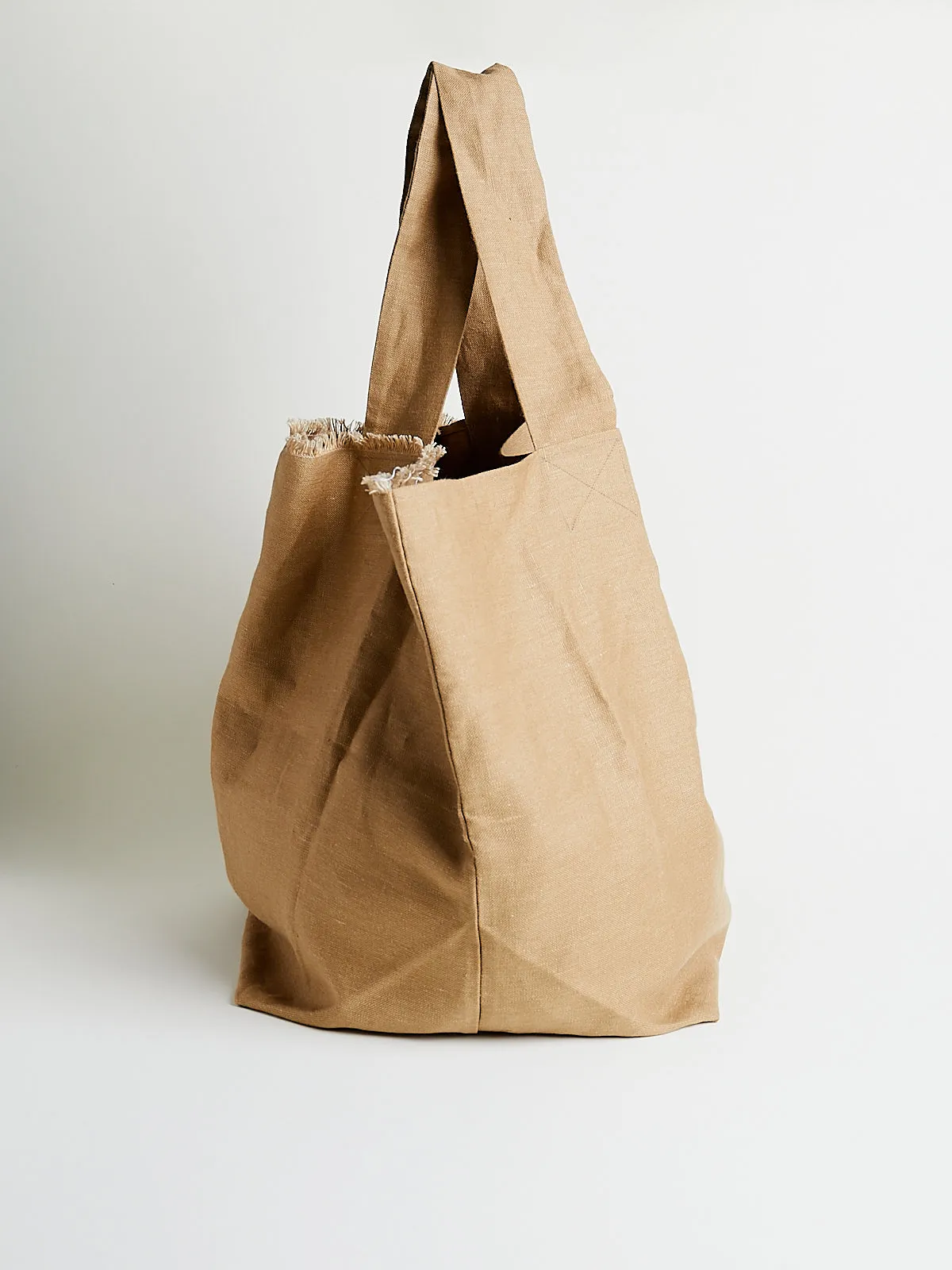 Borsa Bag Spi Fondo Quadro Corta in Dark Natural