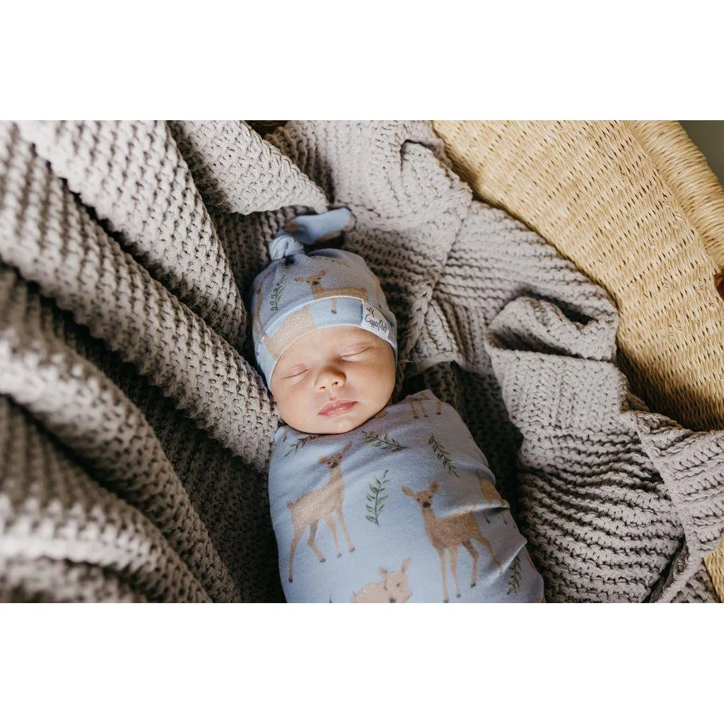 Doe Newborn Top Knot Hat