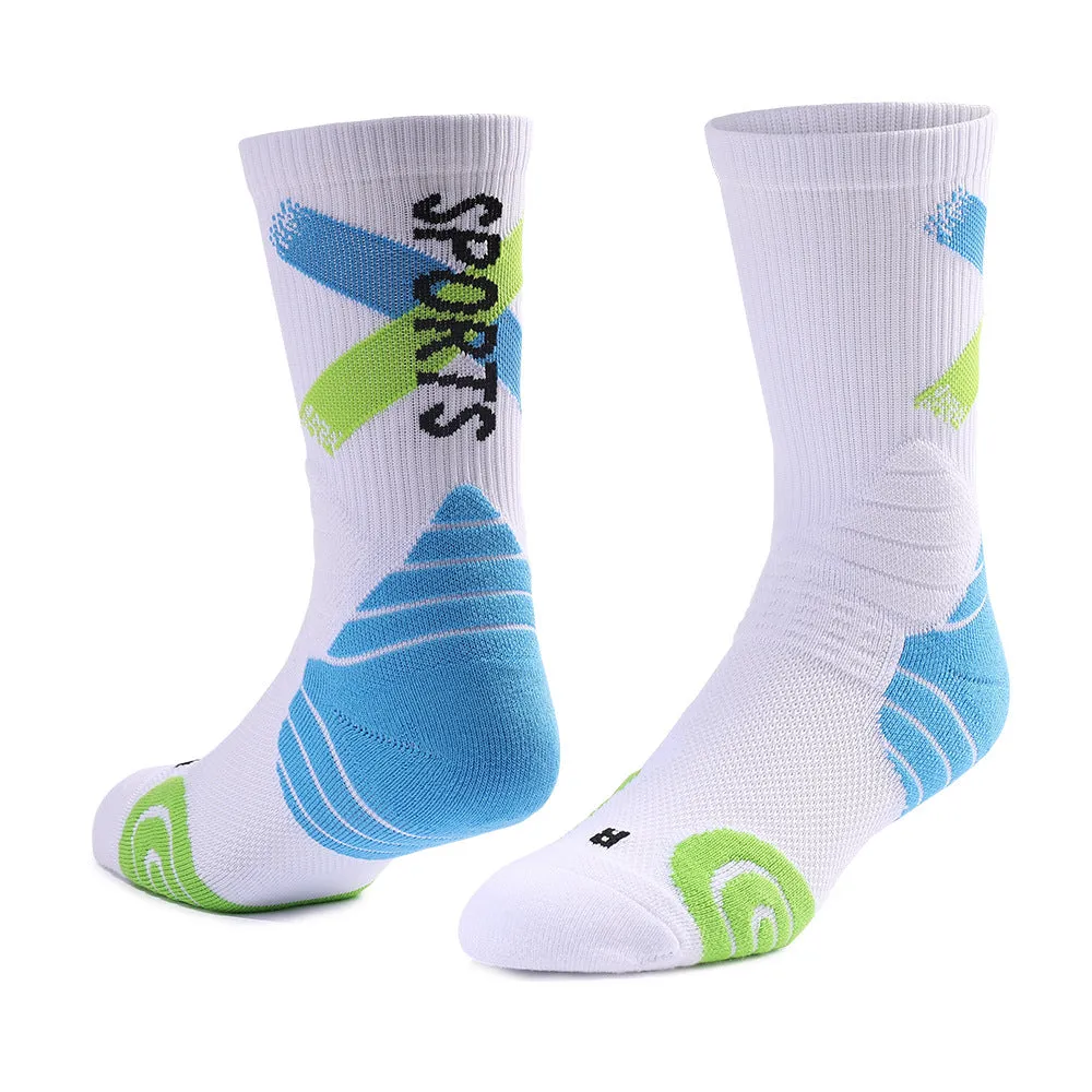 Elite basketball socks, famous county men's and women's actual combat training socks, professional thickened and pressurized sports socks, towel socks
