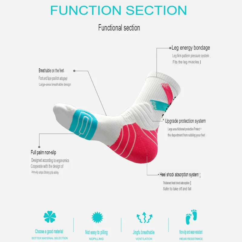 Elite basketball socks, famous county men's and women's actual combat training socks, professional thickened and pressurized sports socks, towel socks