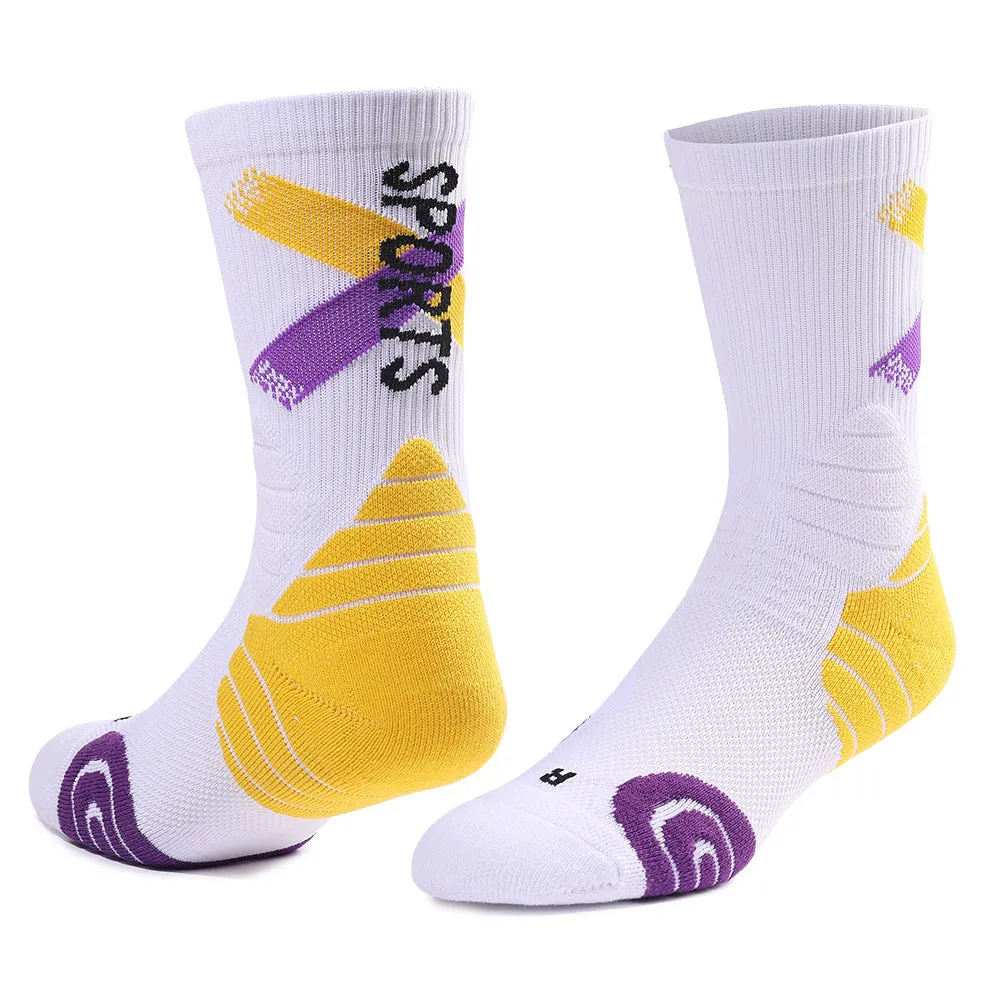 Elite basketball socks, famous county men's and women's actual combat training socks, professional thickened and pressurized sports socks, towel socks