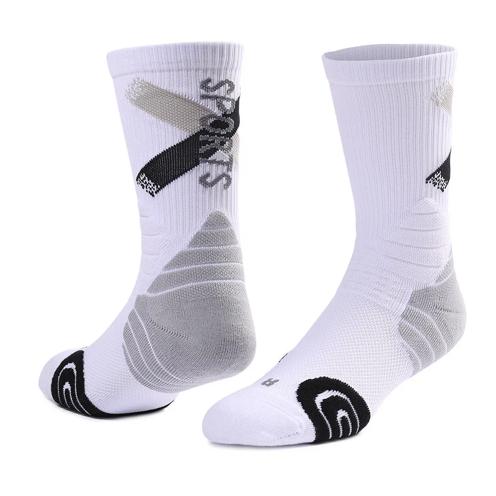 Elite basketball socks, famous county men's and women's actual combat training socks, professional thickened and pressurized sports socks, towel socks