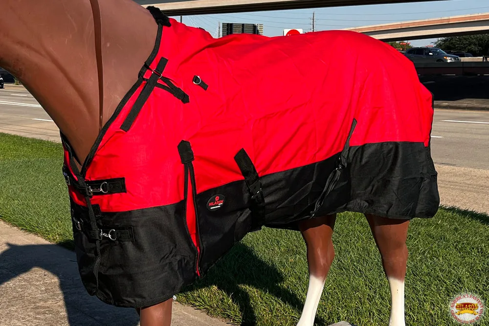 Hilason 600D Winter Waterproof Miniature Horse Turnout Blanket Red
