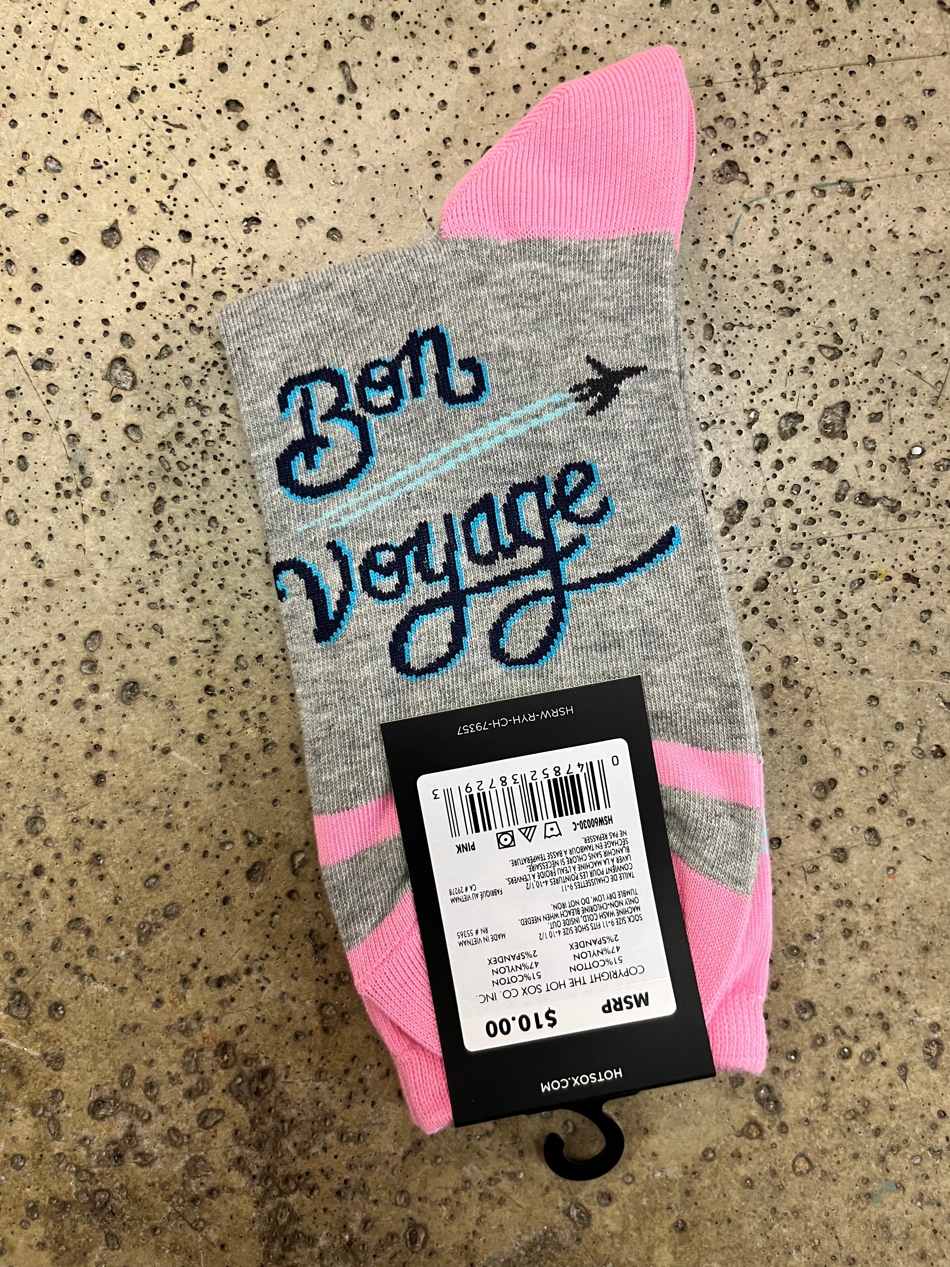 HotSox- Bon Voyage Socks (Only 1 Pair Left!)