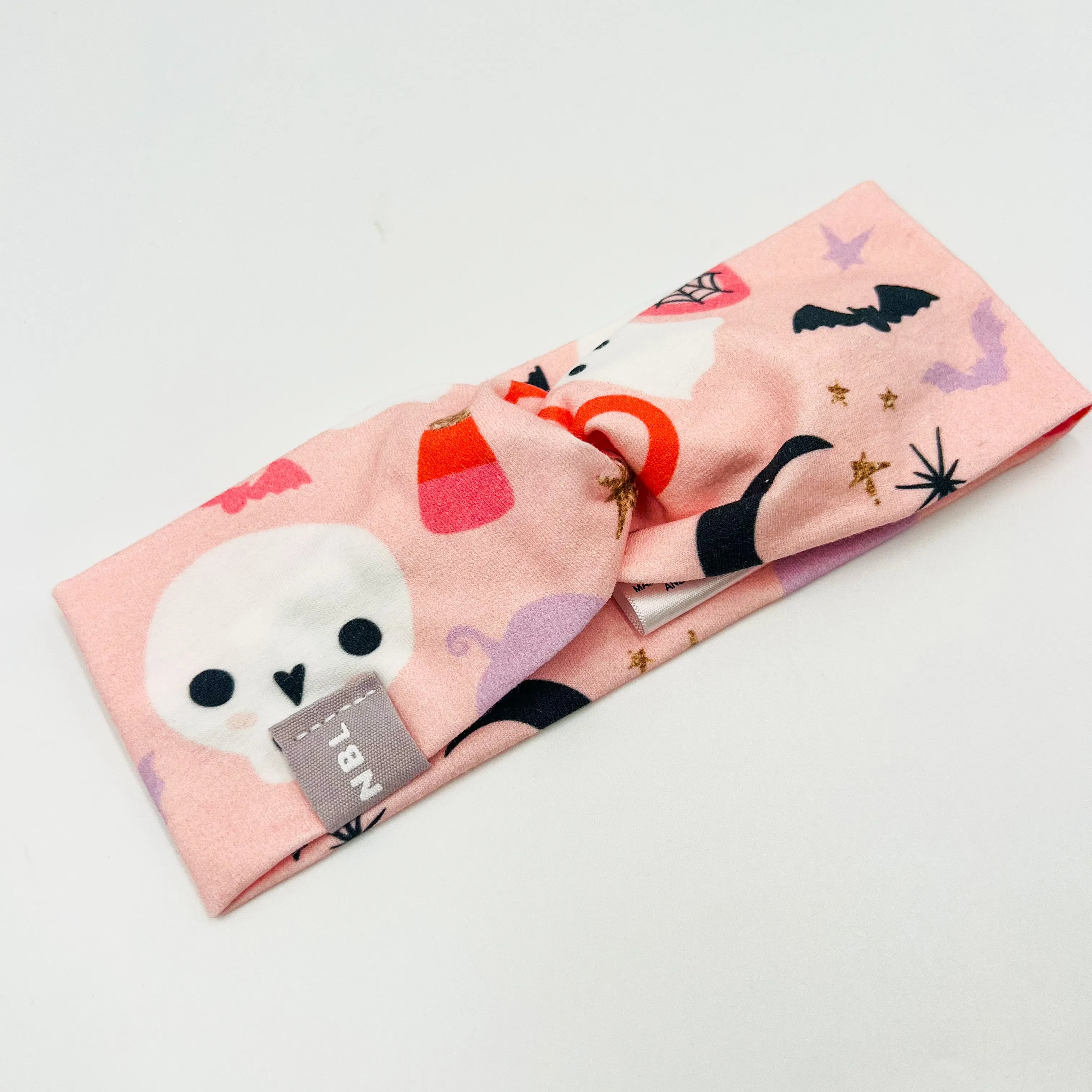Knot Headband (Pink Halloween)