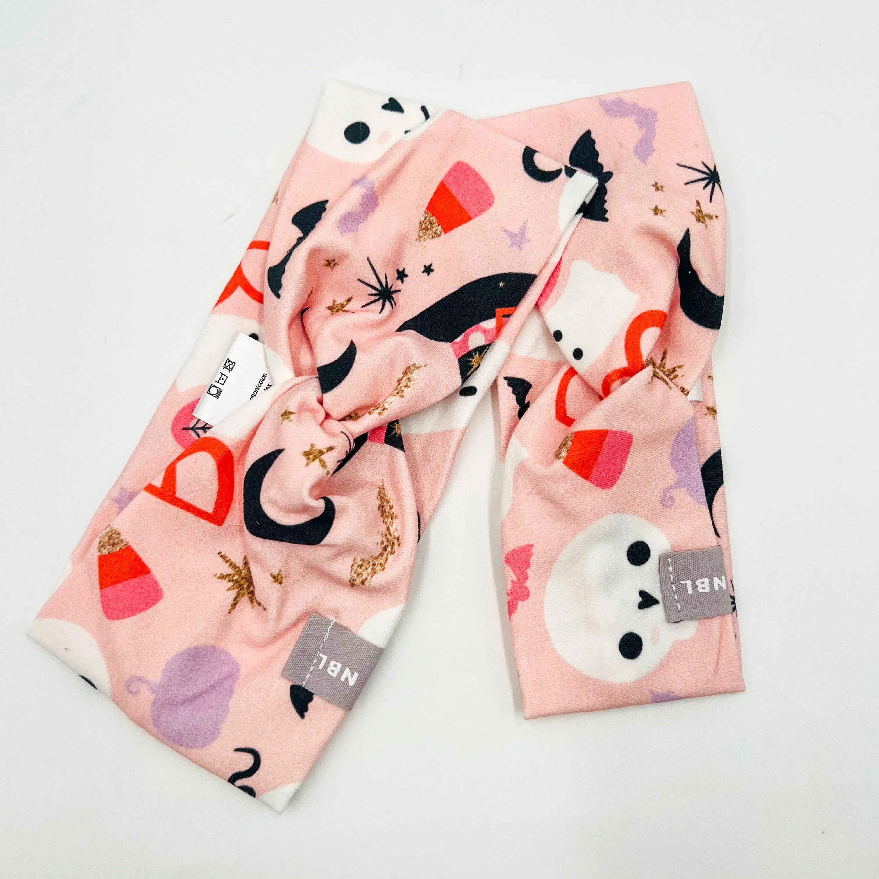 Knot Headband (Pink Halloween)