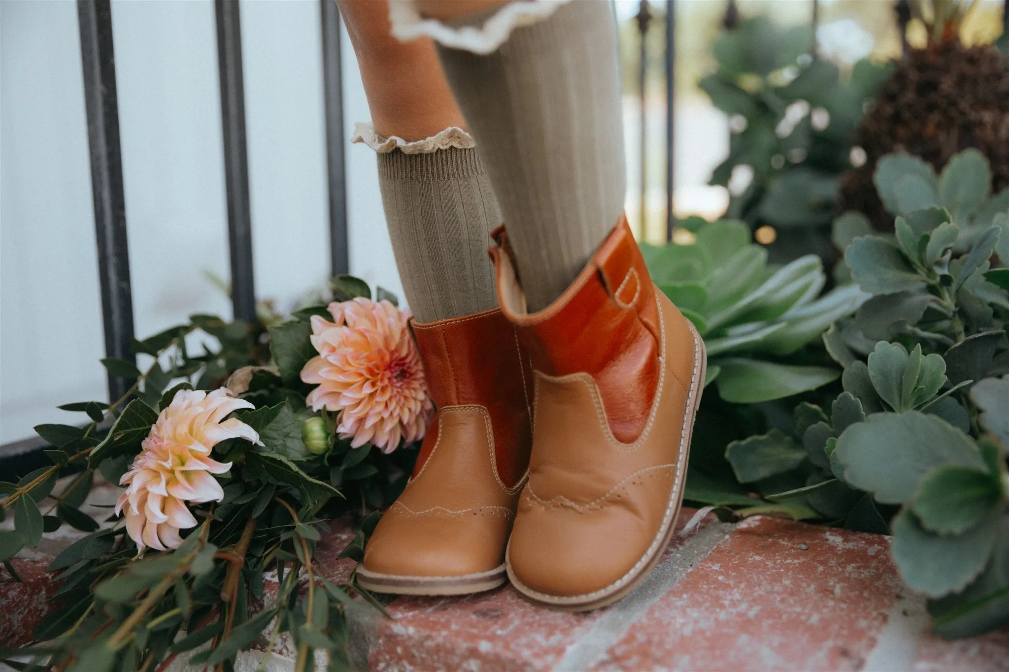 Lace Knee Socks - Laurel