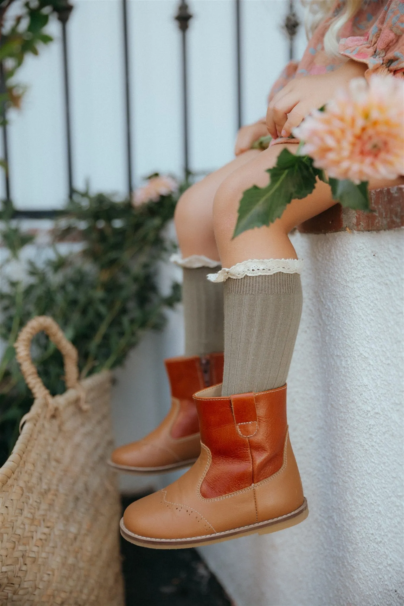 Lace Knee Socks - Laurel