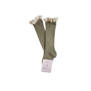Lace Knee Socks - Laurel