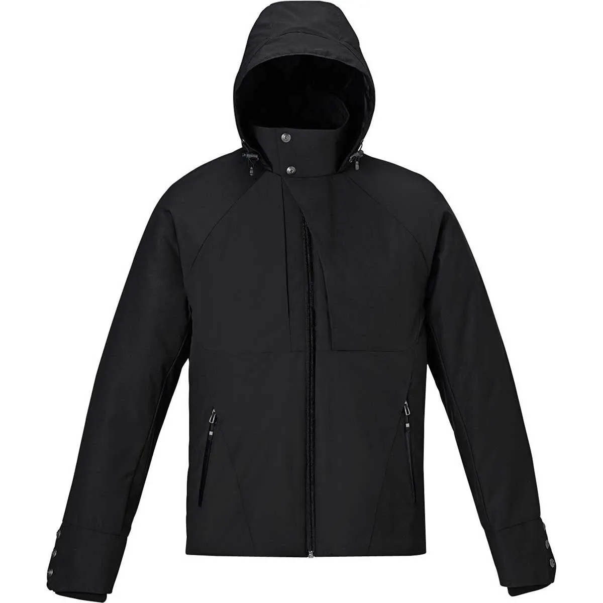 North End Men's Black Skyline City Twill Insulated Jacket with Heat Reflect Technology