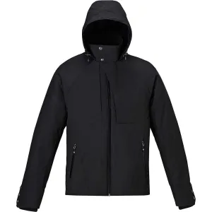 North End Men's Black Skyline City Twill Insulated Jacket with Heat Reflect Technology