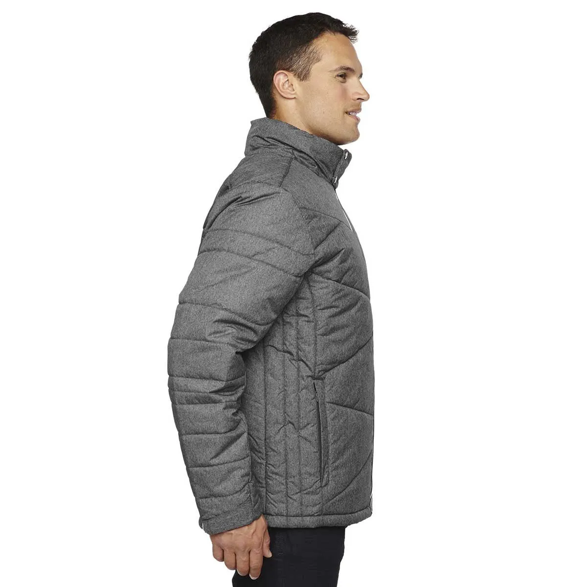 North End Men's Carbon Heather Jacket with Heat Reflect Technology