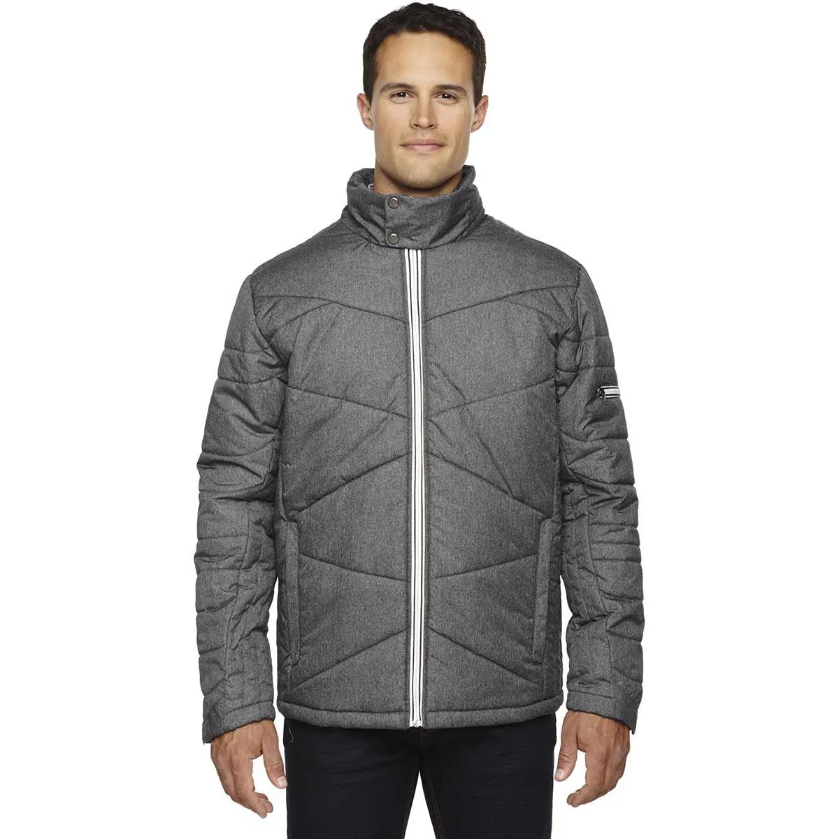 North End Men's Carbon Heather Jacket with Heat Reflect Technology