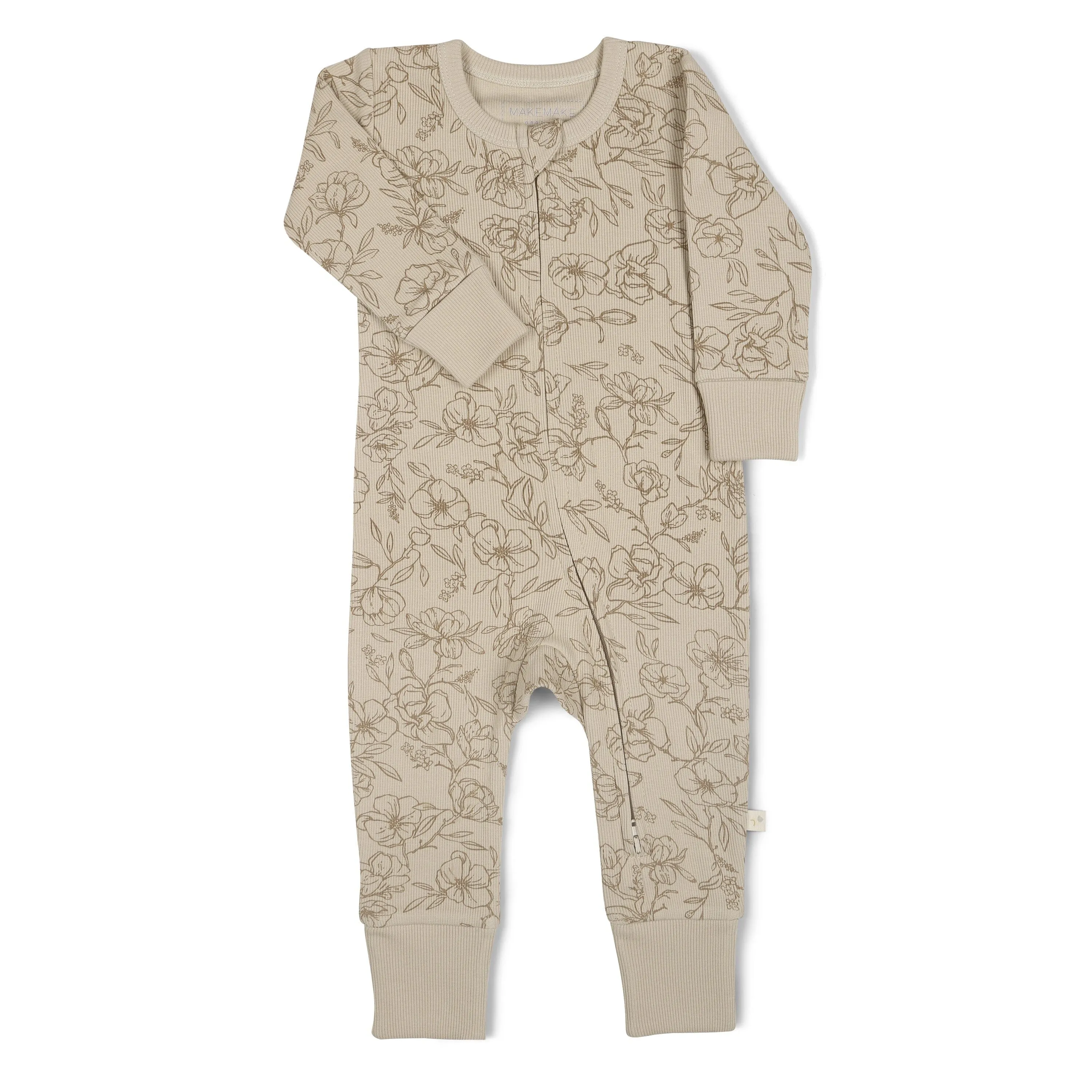 Organic 2-Way Zip Romper | Vintage Bloom