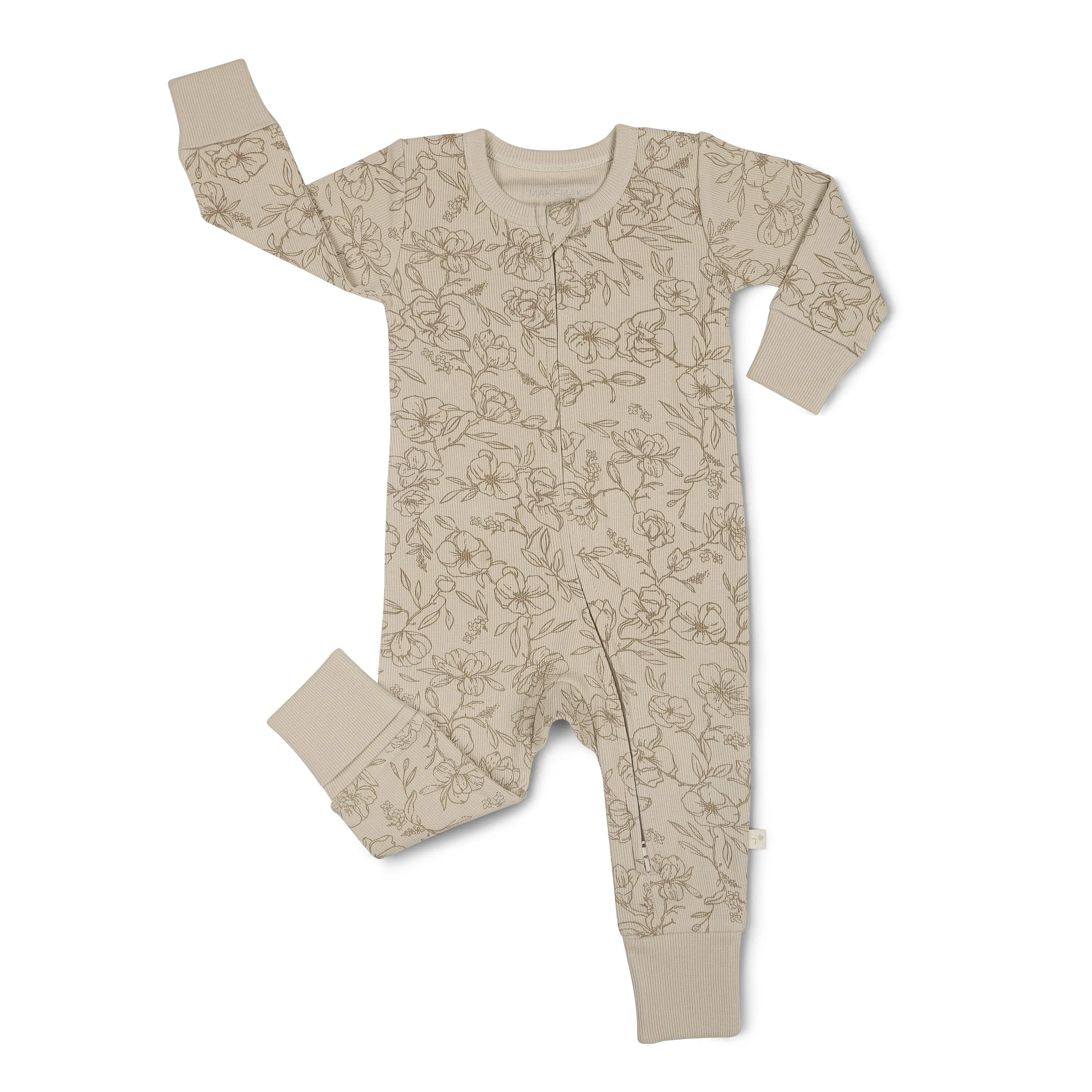 Organic 2-Way Zip Romper | Vintage Bloom