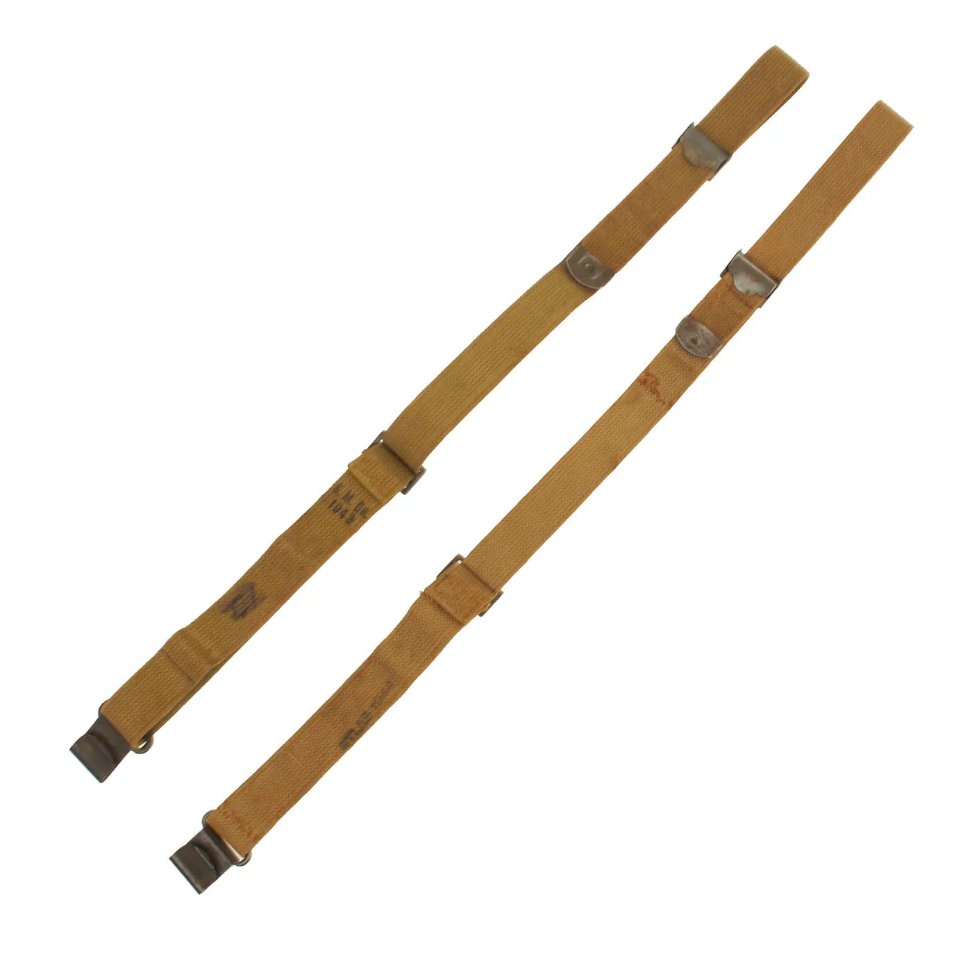 Original U.S. WWII M1 Garand Web Sling Lot - 2 Slings