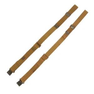 Original U.S. WWII M1 Garand Web Sling Lot - 2 Slings