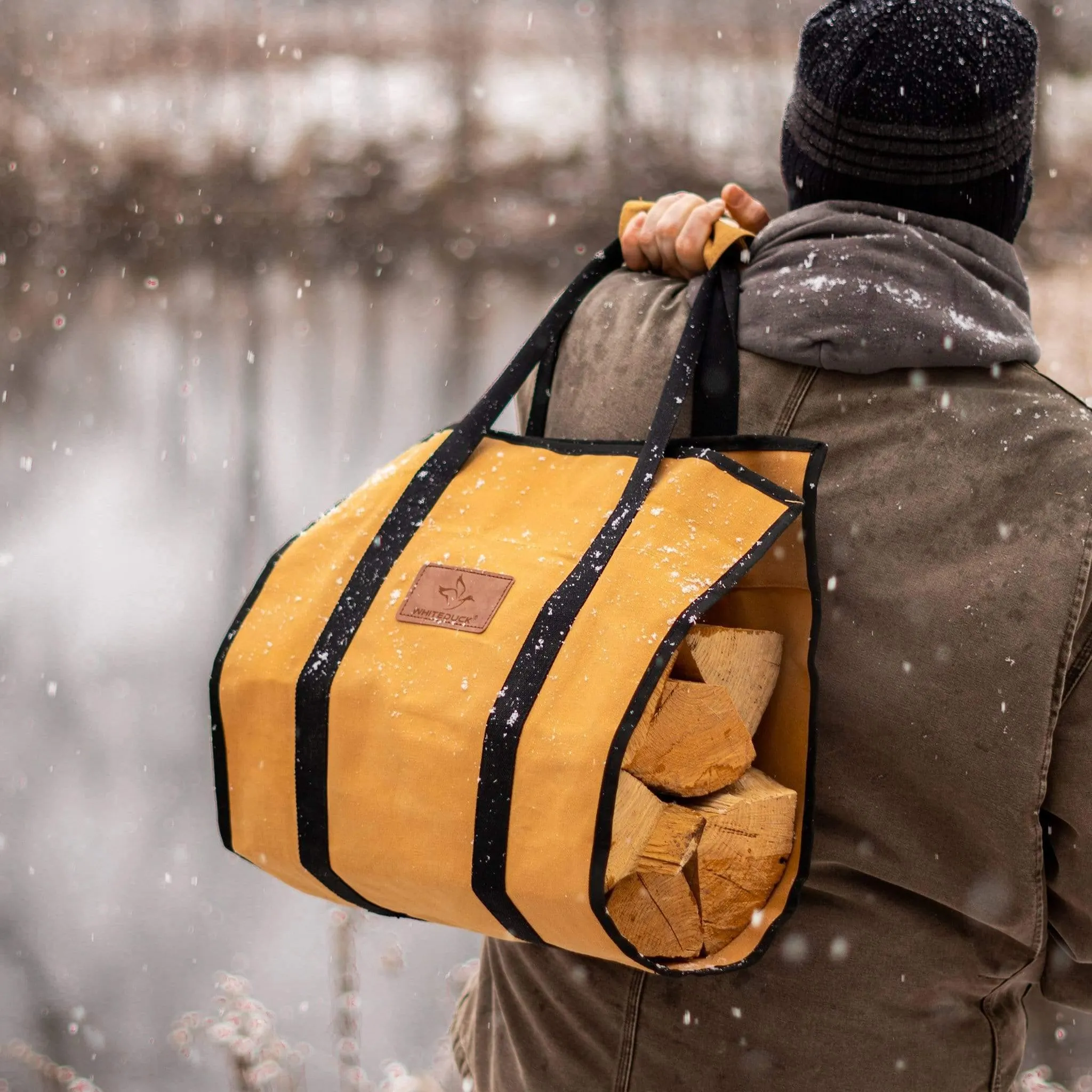 Rectangle Canvas Firewood Log Carriers