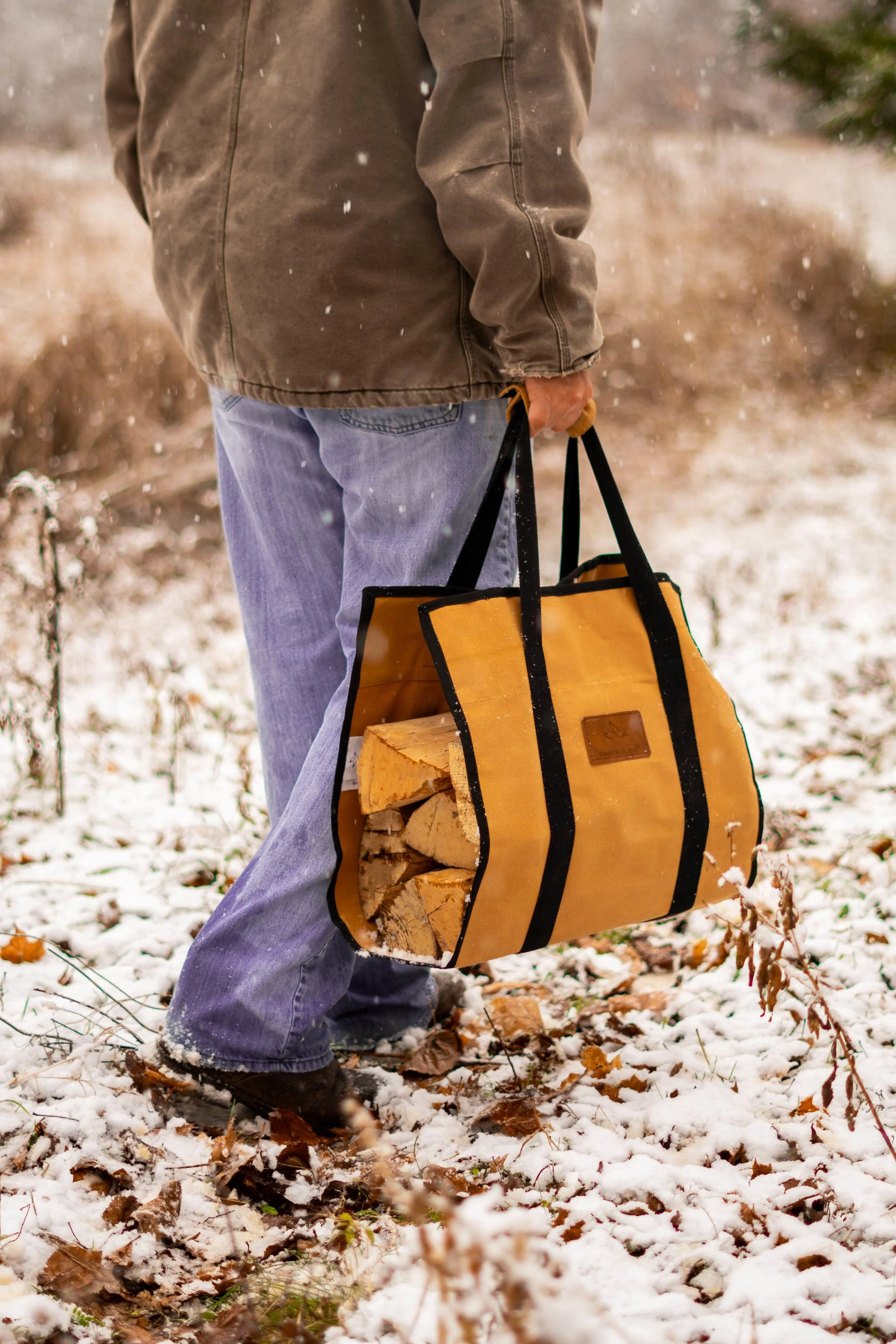 Rectangle Canvas Firewood Log Carriers