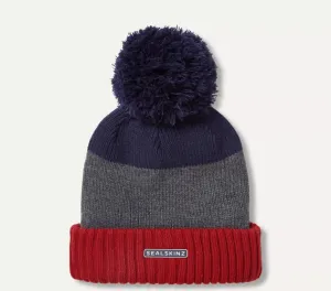 Sealskinz Flitcham Waterproof Bobble Hat Navy