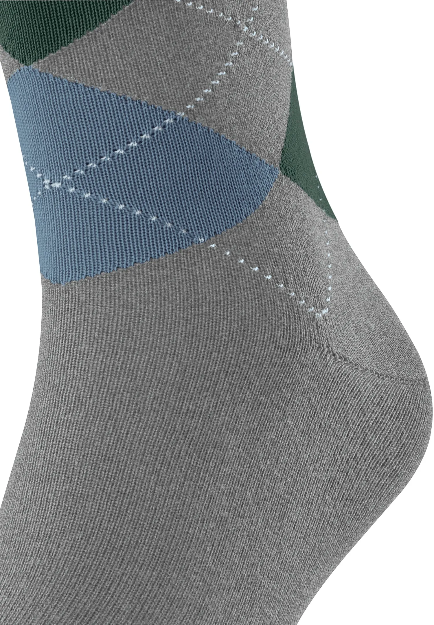 Sensitive Argyle So Socks | Light Greymel. 12535-3390