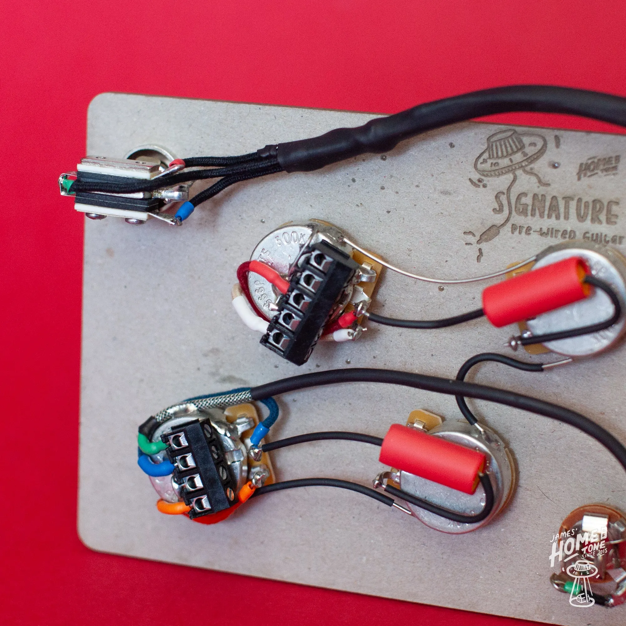 Solderless Pre-Wired Guitar wiring harness | Full 50s Les Paul kit | Right Handed