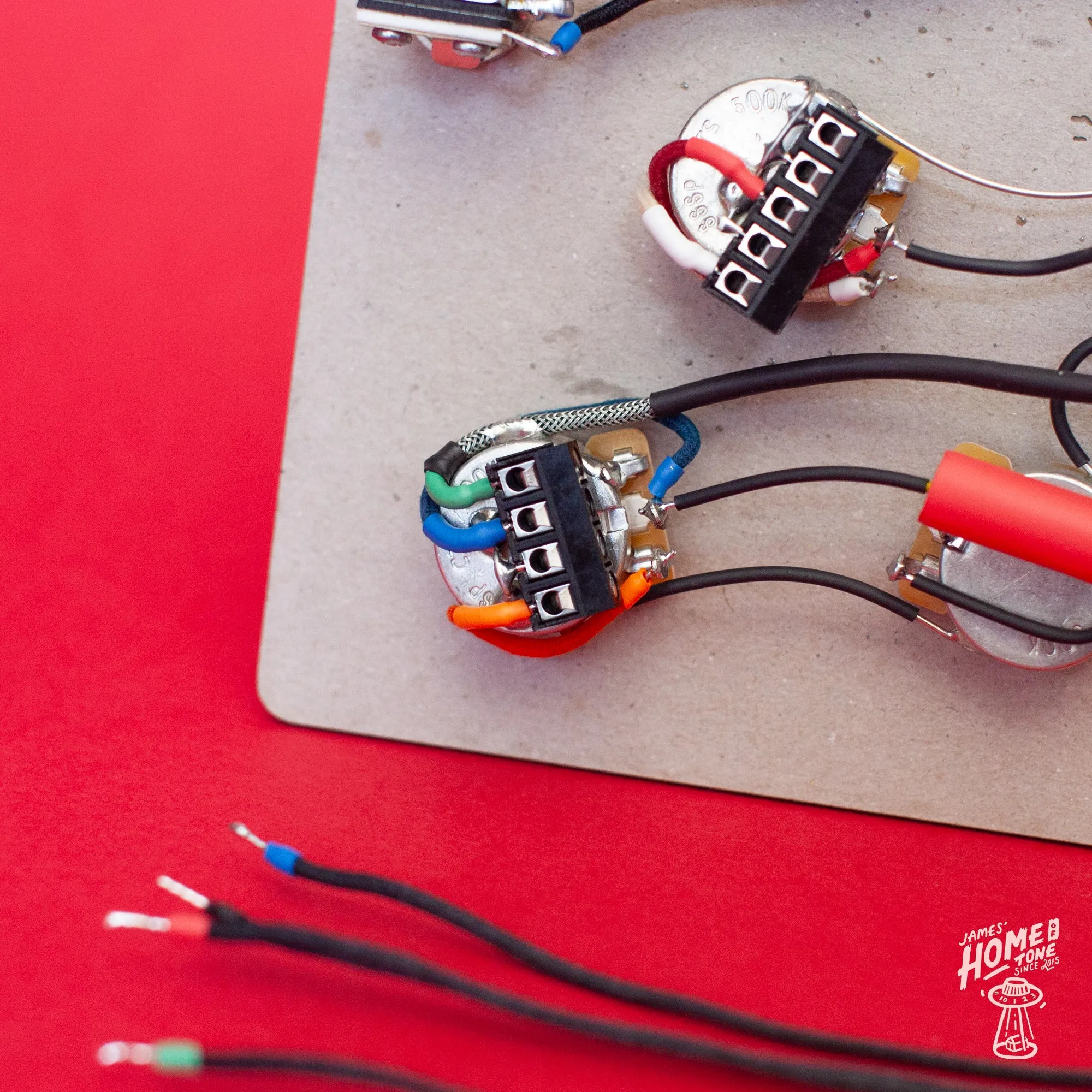 Solderless Pre-Wired Guitar wiring harness | Full 50s Les Paul kit | Right Handed