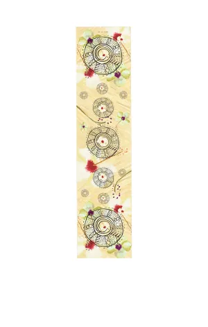 Sombrero Vueltiao Print  Silk Long Scarf