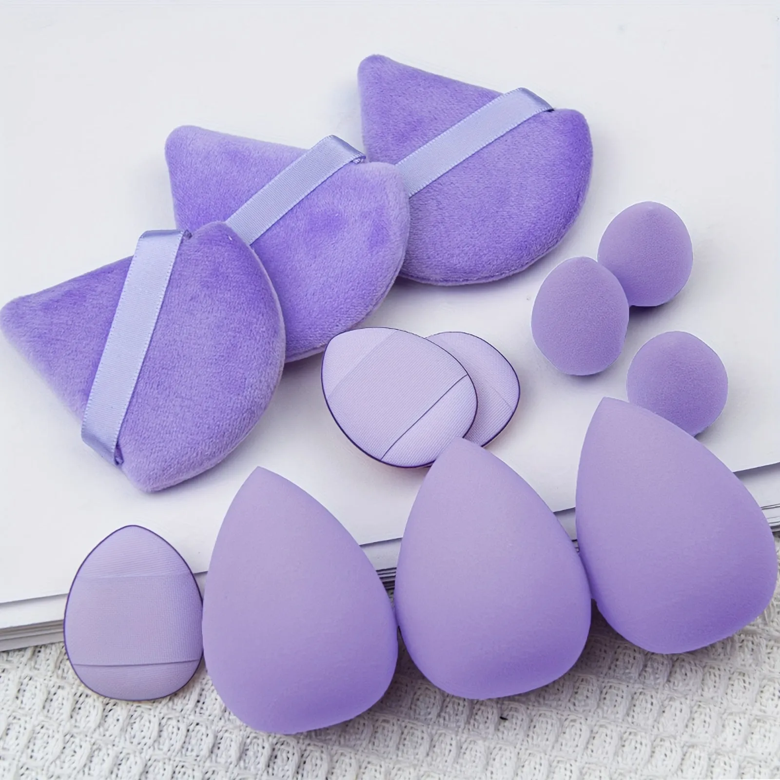 Travelfriendly 15pcs Makeup Headband Sponge Set with Bowknot Decor