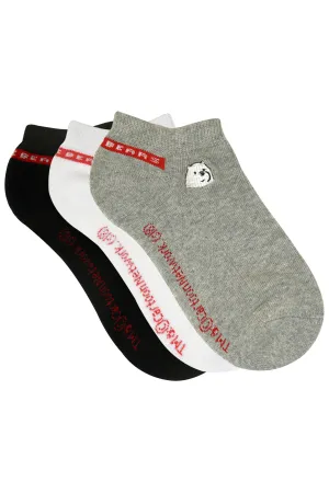 We Bare Bears By Balenzia Low Cut Socks for Kids (Pack of 3 Pairs/1U)