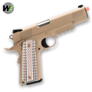 WE Tech 1911 M45A1 Gelsoft Gas Blowback Gel Blaster - Tan