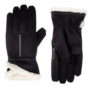 Women's Recycled Microsuede Gloves with Overlap Wrist