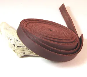 Wrap Bracelet,  wrap leather, narrow Leather strips , leather Strapping .5 inch, 1/2 inch Brown, 2 60 inch strips 120 inches Soft supple